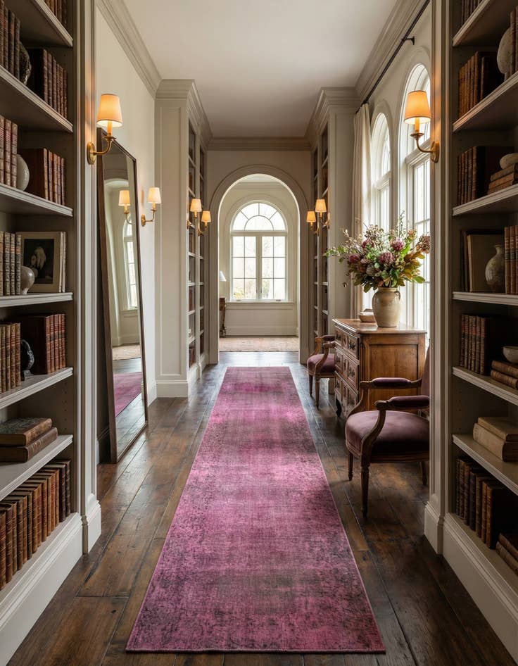 Detail image of 2' 8 x 19' Vintage Royal Wool Rug