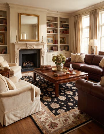 8' 3 x 11' 5 Hand Knotted Ziegler Rug