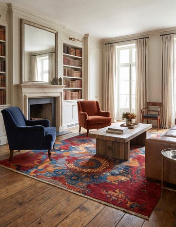 5' 9 x 7' 11 Hand Knotted Mamluk Ziegler Rug