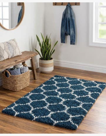 2' x 3' Trellis Shag Rug