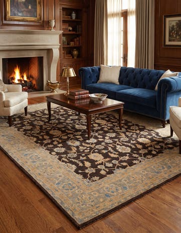 8' 1 x 10' 4 Hand Knotted Ziegler Rug