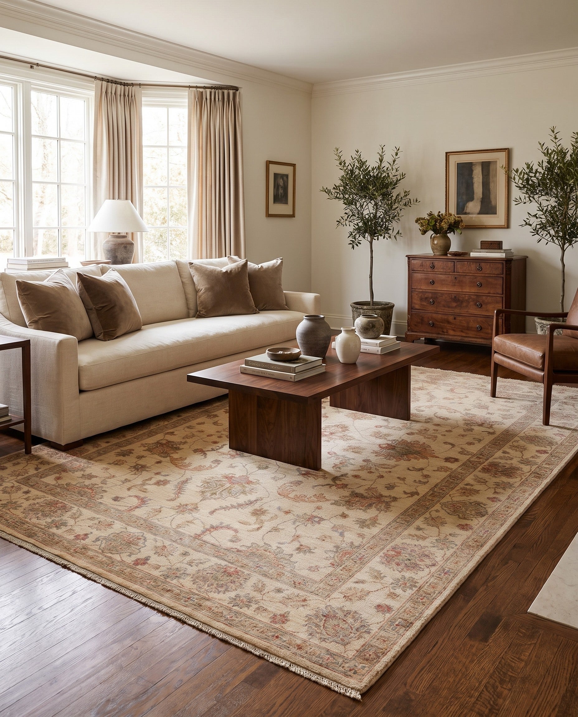 5' 11 x 8' 4 Hand Knotted Ziegler Rug