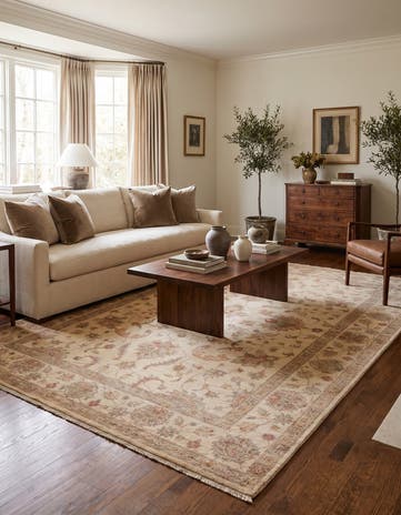 5' 11 x 8' 4 Hand Knotted Ziegler Rug