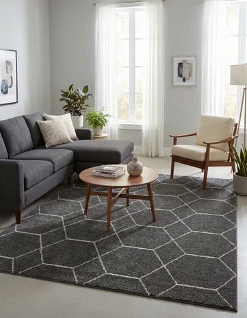 7' 10 x 10' Lattice Frieze Rug