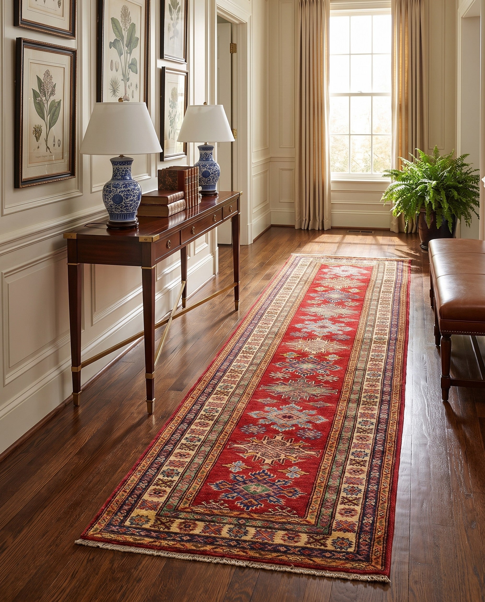 2' 6 x 9' 10 Hand Knotted Kazak Runner Rug