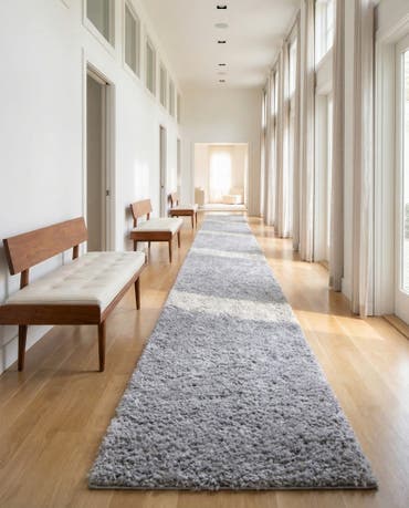  2' 7 x 20' Zermatt Shag Runner Rug