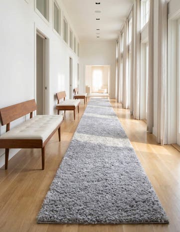 2' 7 x 20' Zermatt Shag Runner Rug