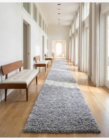 2' 7 x 20' Zermatt Shag Runner Rug