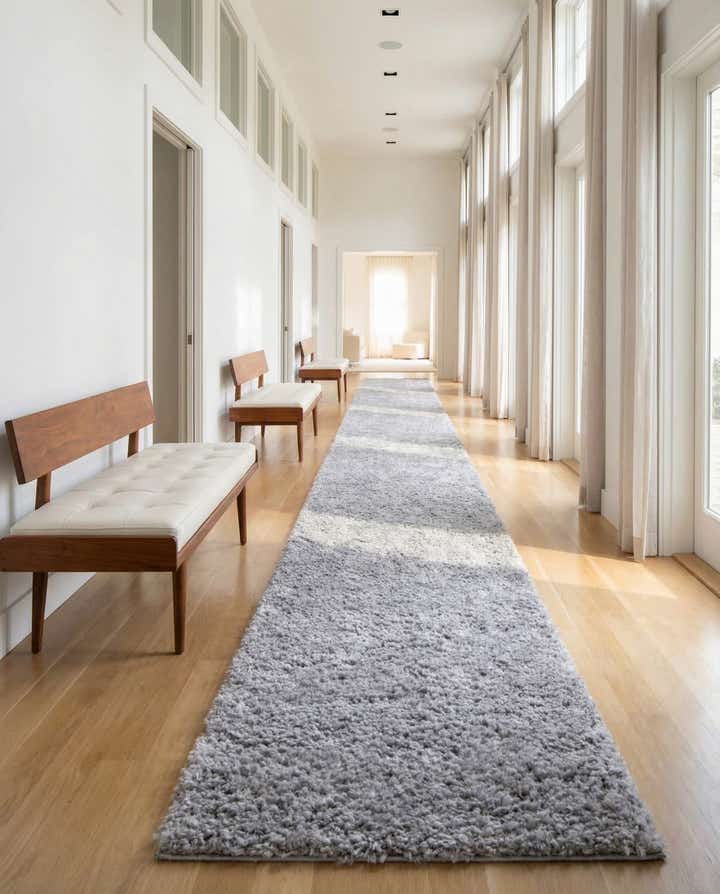 2' 7 x 20' Zermatt Shag Runner Rug