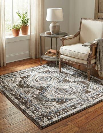 4' x 4' Charlotte Square Rug