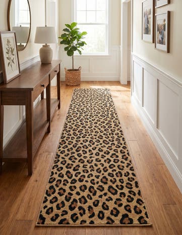 Light Brown Savannah Runner Rug