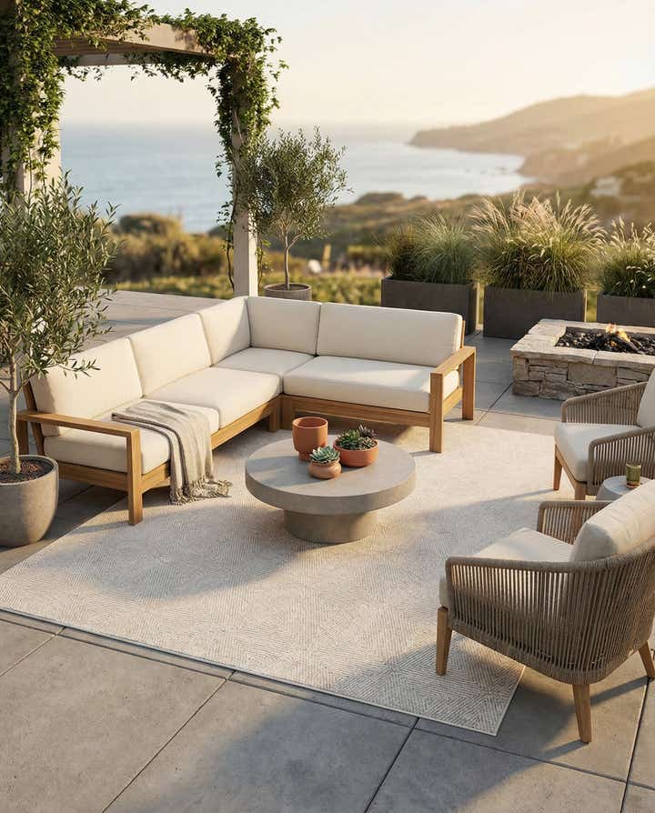 10' x 10' Easy-Clean Sabrina Soto Indoor / Outdoor Square Rug