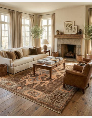 10' x 13' 9 Hand Knotted Oushak Wool Rug