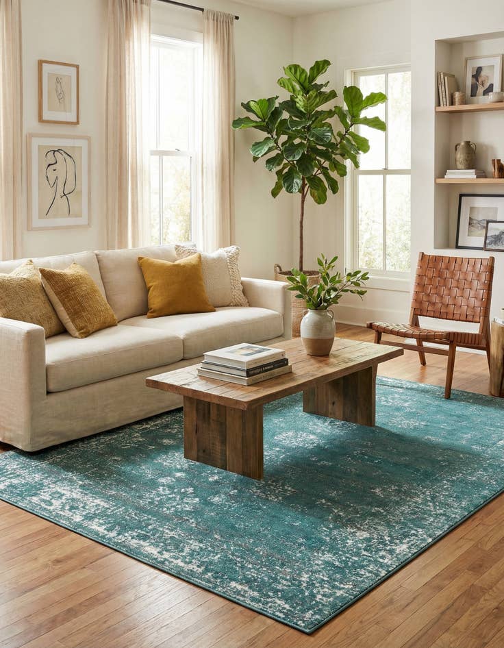 Detail image of 7' 10 x 10' Monte Carlo Rug With Pad Bundle