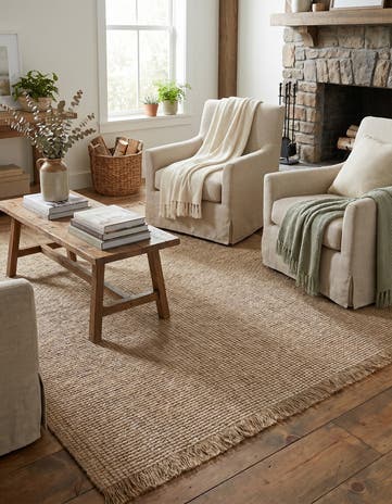 Ivory Cottage Farm Square Rug
