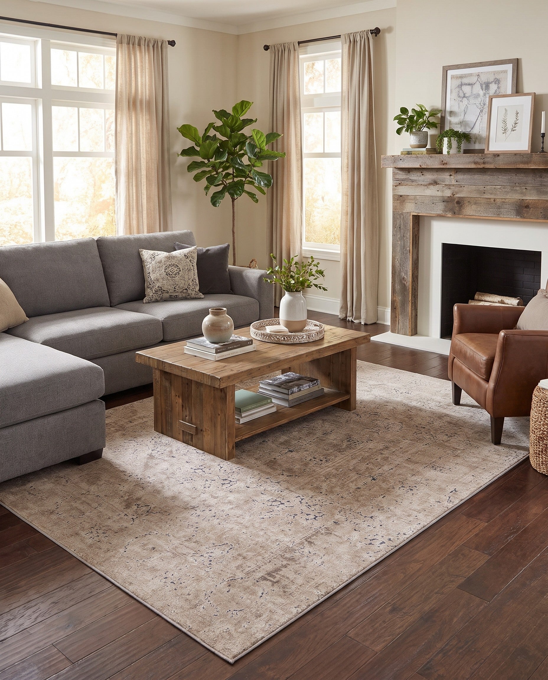 Beige Villa Rug