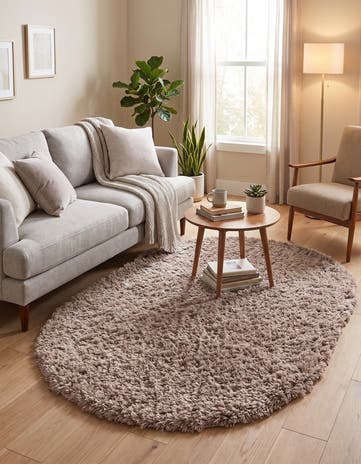 4' x 6' Infinity Shag Oval Rug