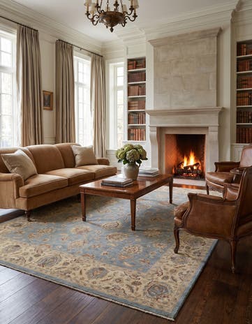 8' 4 x 11' 6 Hand Knotted Ziegler Rug