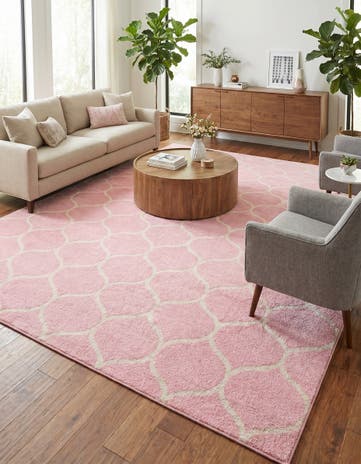 10' x 14' Lattice Frieze Rug