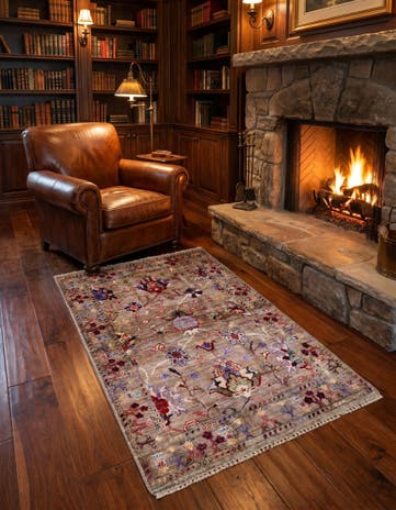 3' 4 x 5' 1 Hand Knotted Ariana Ziegler Rug