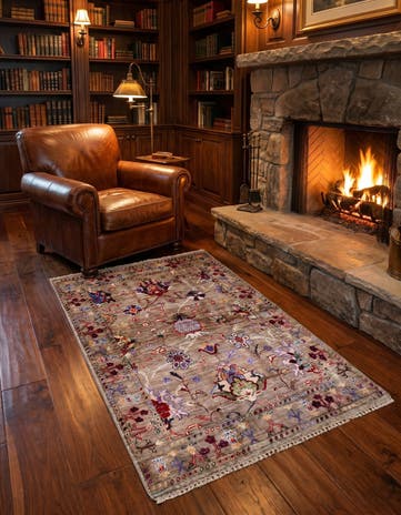 3' 4 x 5' 1 Hand Knotted Ariana Ziegler Rug