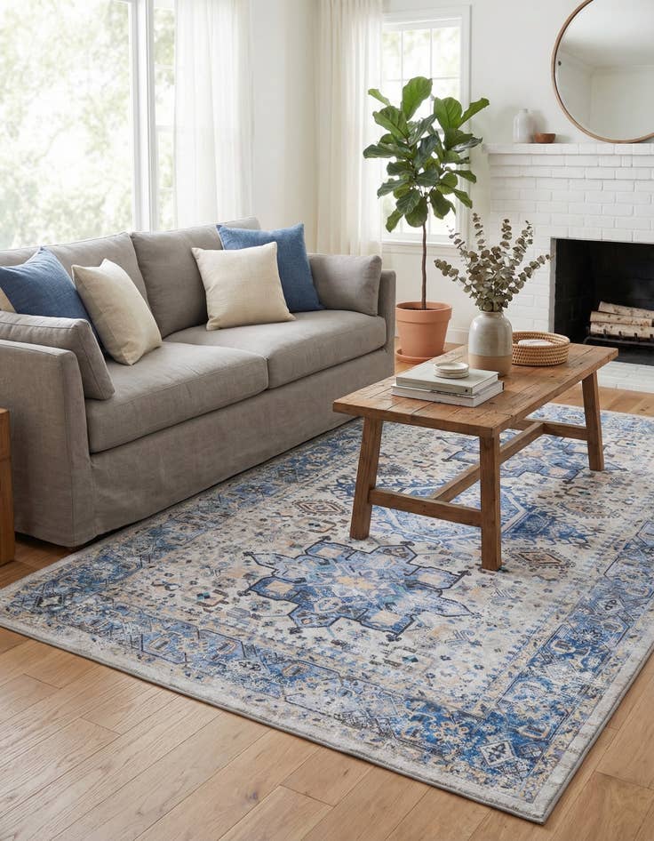 Detail image of 5' x 8' Washable Yara Rug