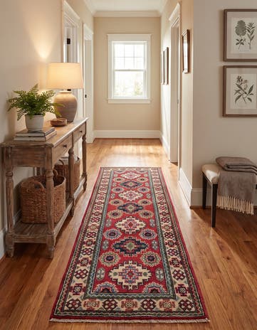 2' x 6' Hand Knotted Kazak Runner Rug