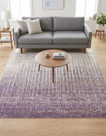 Purple Loft Square Rug
