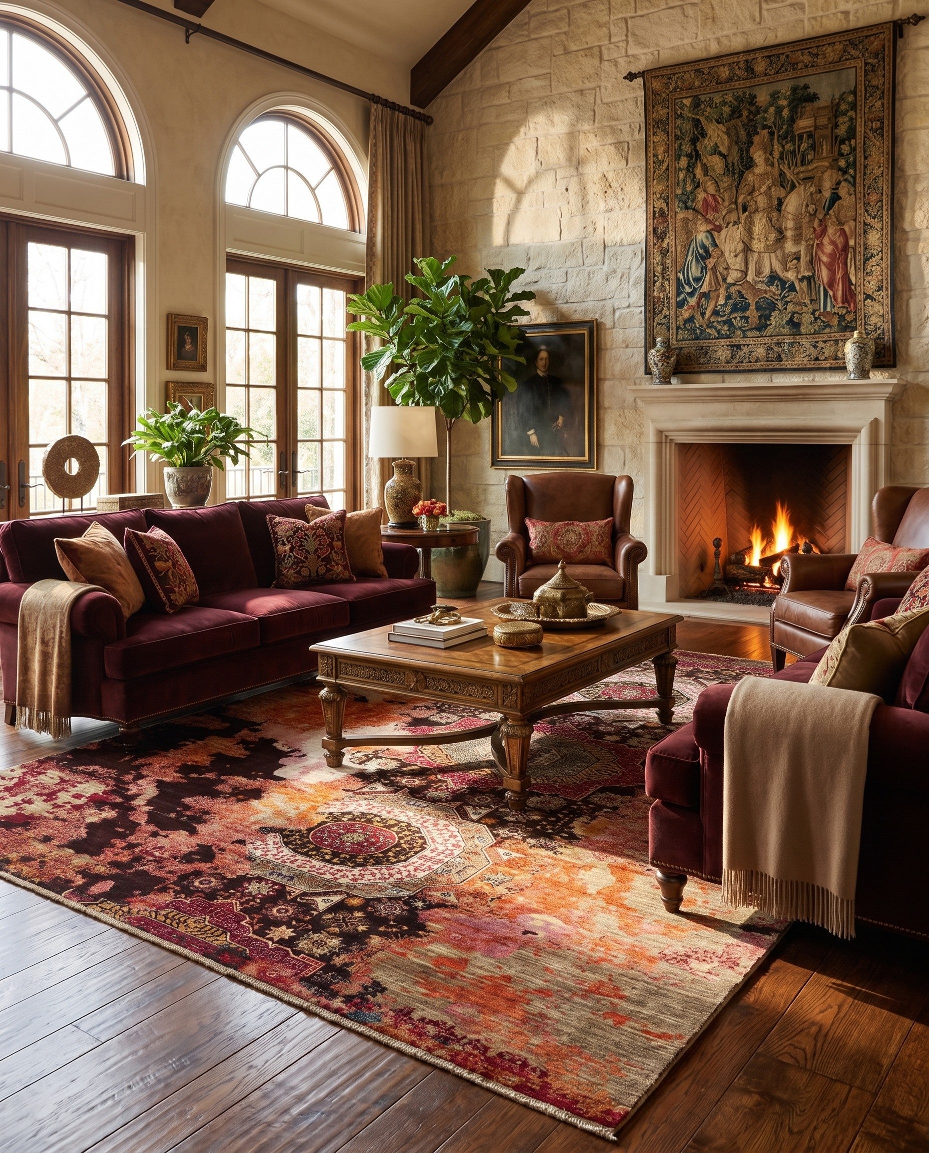 8' 1 x 10' 10 Hand Knotted Mamluk Ziegler Rug