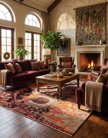 8' 1 x 10' 10 Hand Knotted Mamluk Ziegler Rug