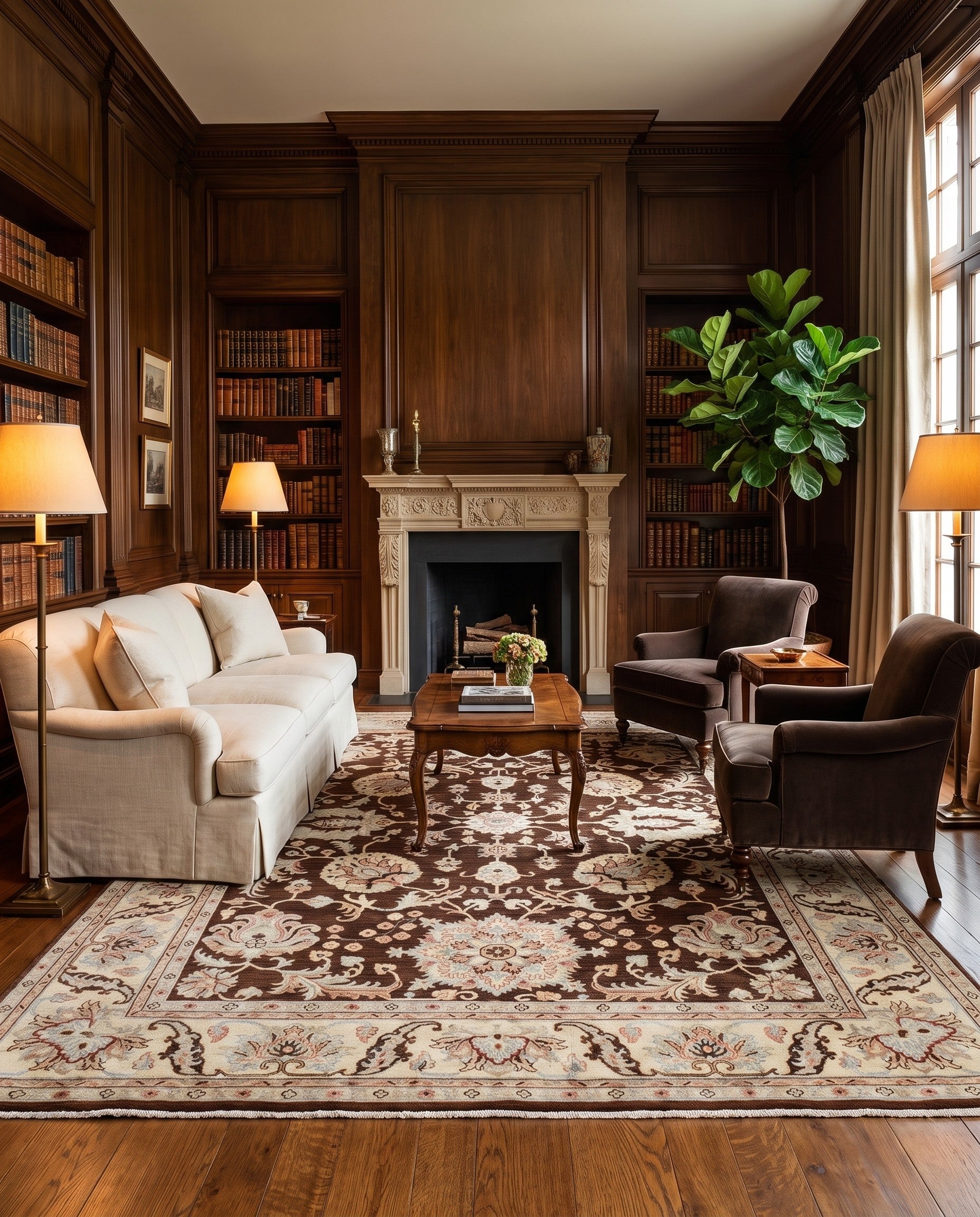 8' 4 x 10' 1 Hand Knotted Ziegler Rug