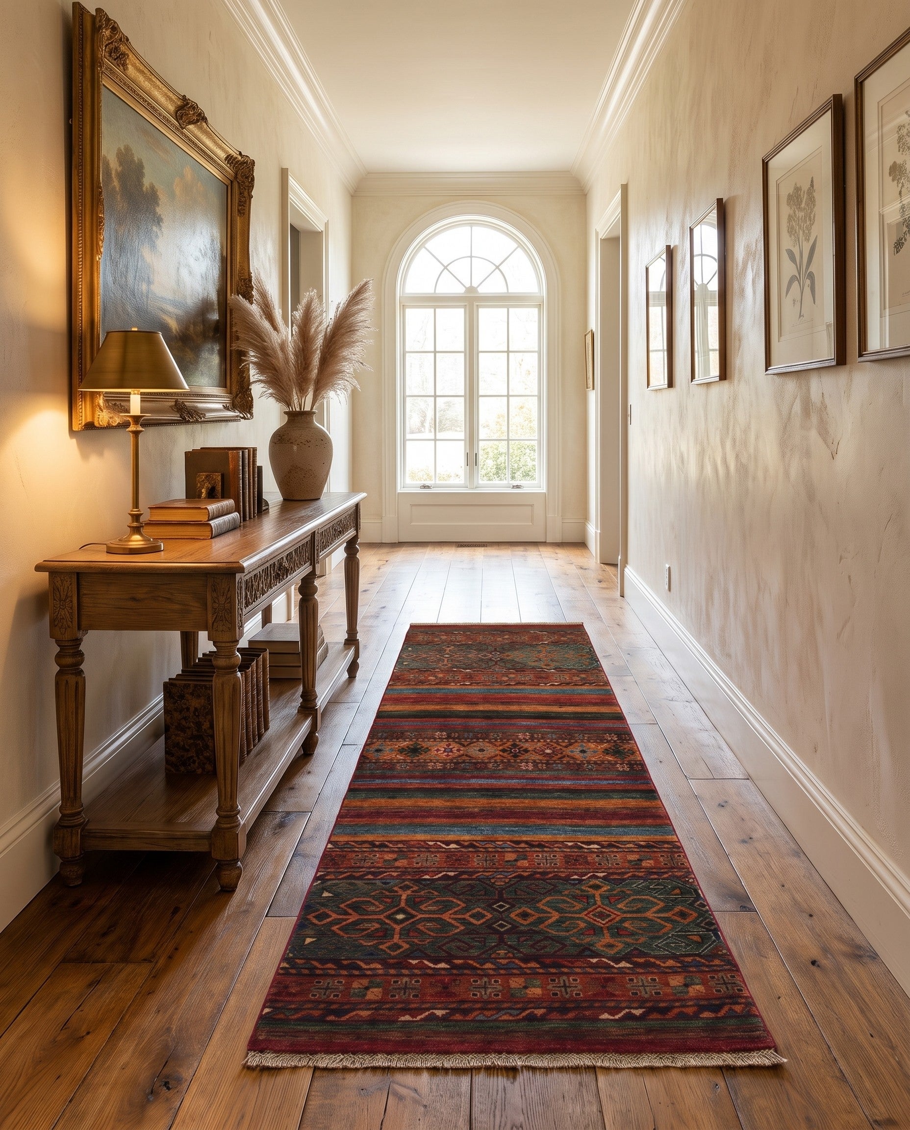 2' 6 x 6' 8 Hand Knotted Kazak Runner Rug