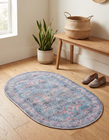 2' x 3' Washable Maahru Oval Rug