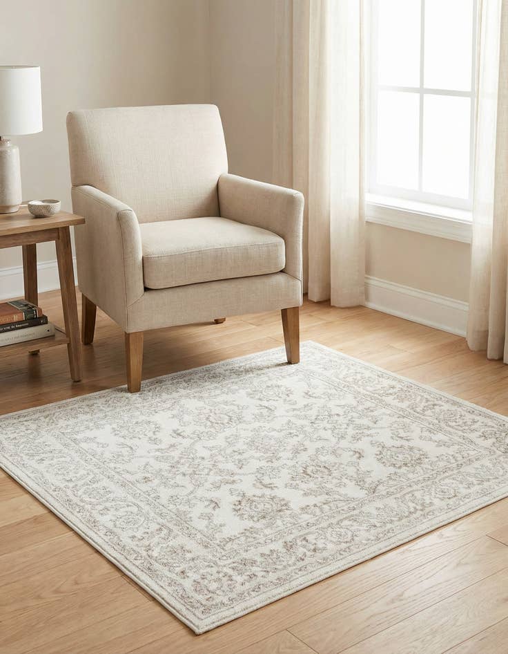 Detail image of 4' x 4' Charlotte Square Rug