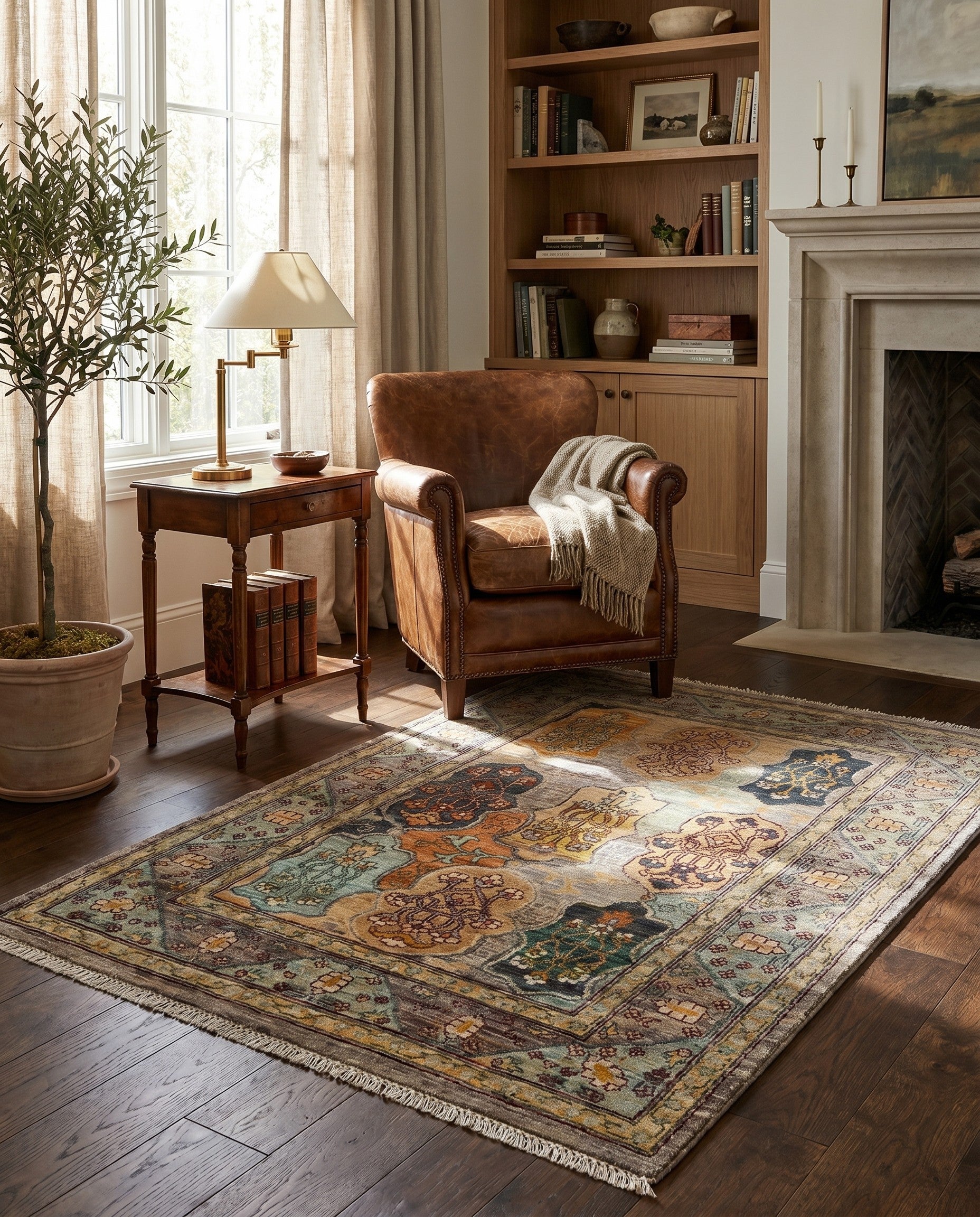 3' 3 x 4' 11 Hand Knotted Ariana Ziegler Rug