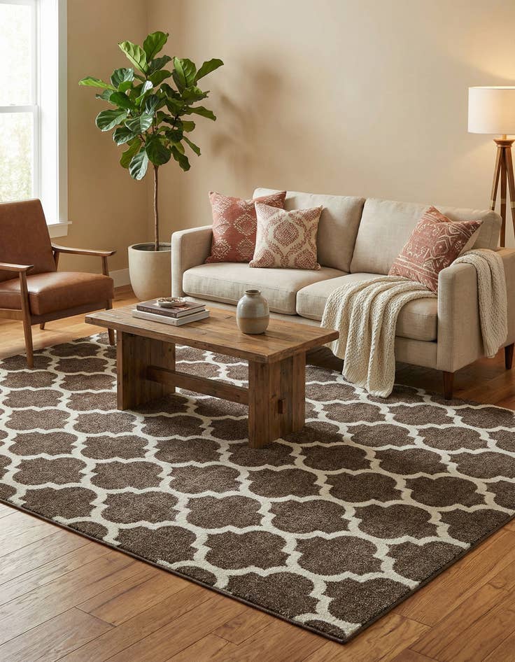 Detail image of 6' x 9' Trellis Rug