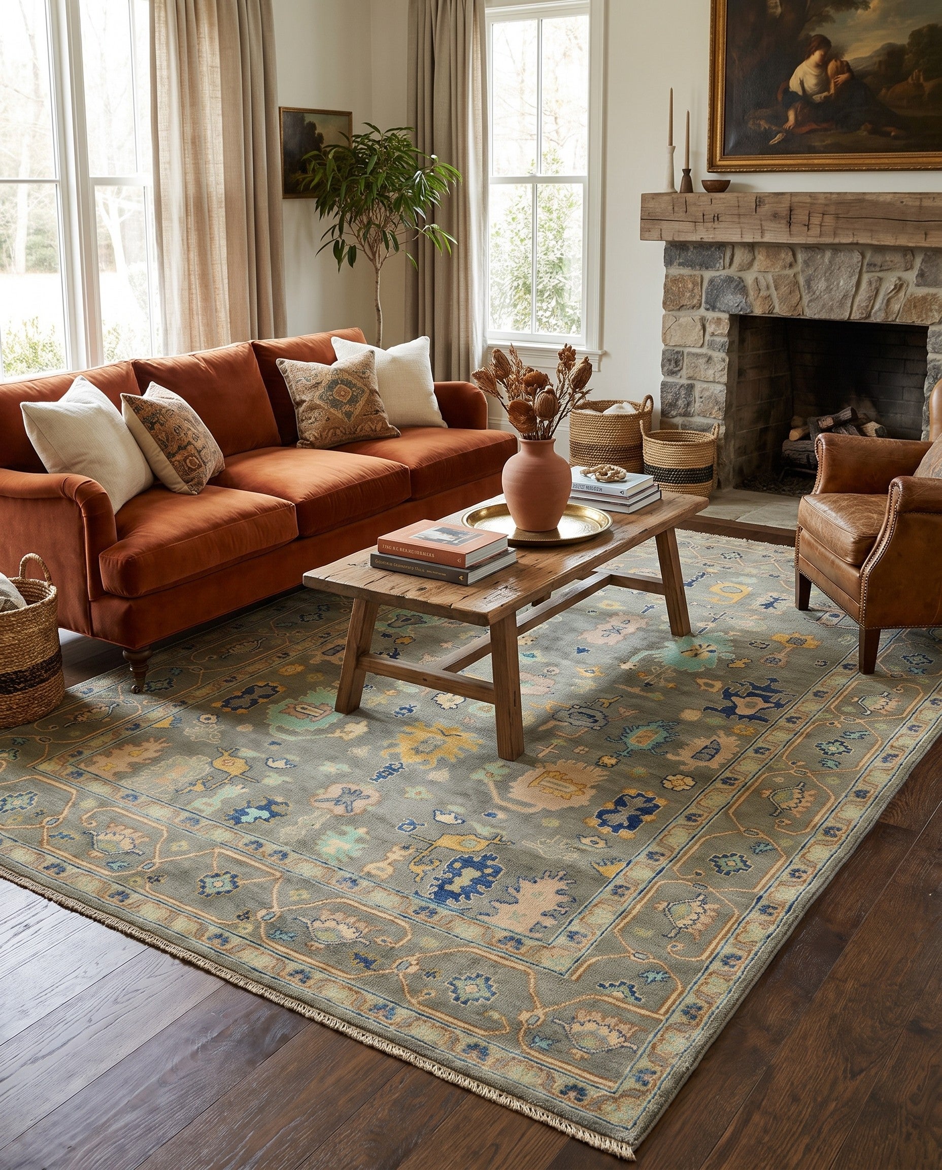 5' 8 x 7' 10 Hand Knotted Kazak Rug