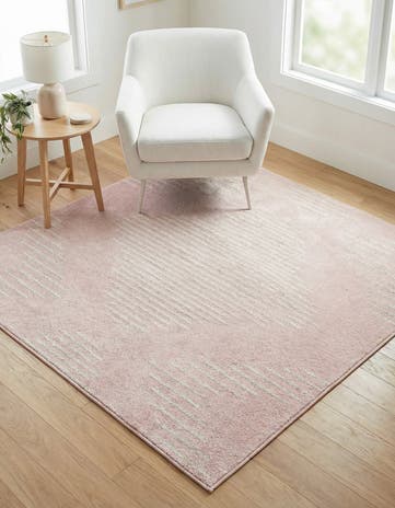 Pink Kai Square Rug