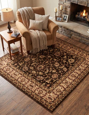 Brown Aditi Square Rug