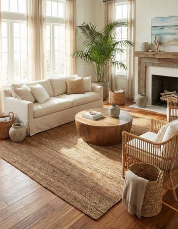7' 10 x 10' Hand Woven Palm Beach Jute Rug