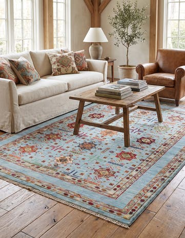 5' 1 x 6' 11 Hand Knotted Ariana Ziegler Rug
