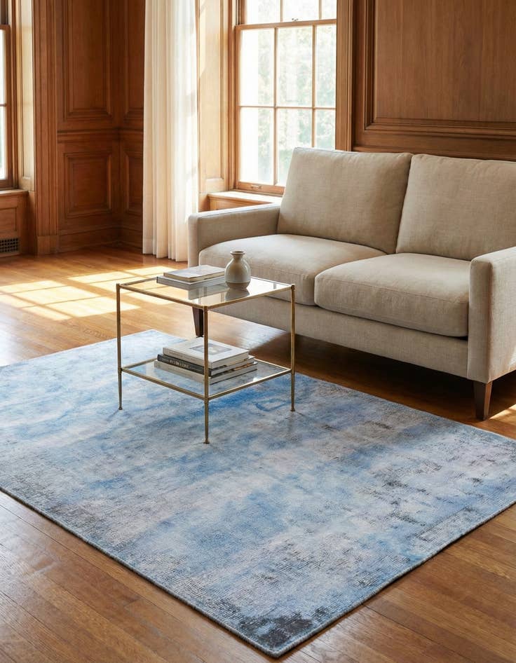 Detail image of 3' 10 x 5' 8 Hand Knotted Ultra Vintage Persian Wool Rug