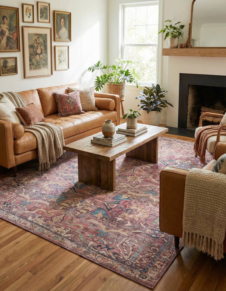 Detail image of 7' 10 x 10' Washable Nostalgia Rug