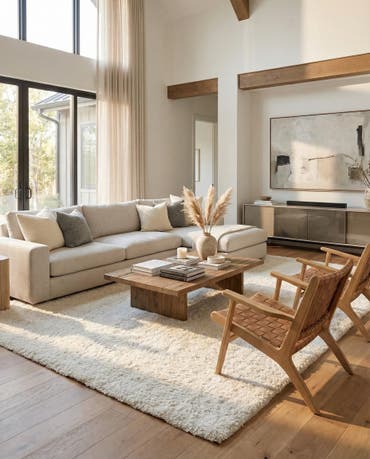  10' x 14' Solid Shag Rug