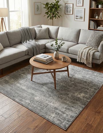 Gray Oregon Square Rug