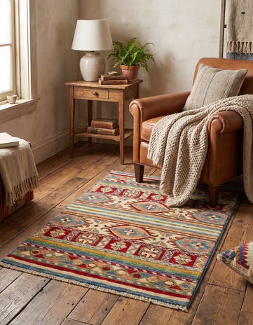 2' x 2' 11 Hand Knotted Kazak Rug