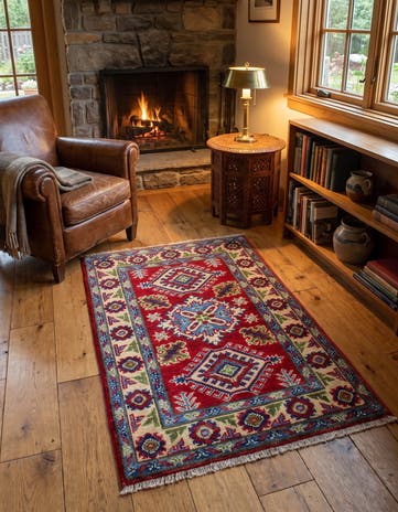 2' x 3' 2 Hand Knotted Kazak Rug