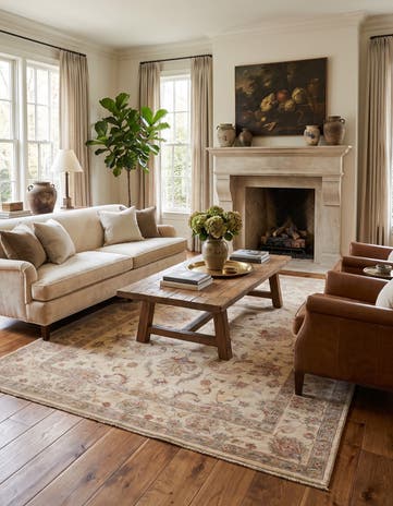 5' 10 x 8' Hand Knotted Ziegler Rug