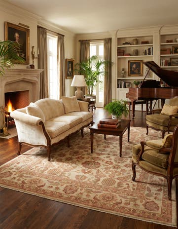 7' 11 x 9' 10 Hand Knotted Ziegler Rug