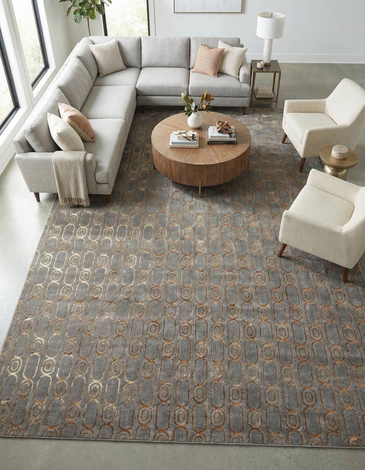 Detail image of 10' x 13' Vogue Geo Rug